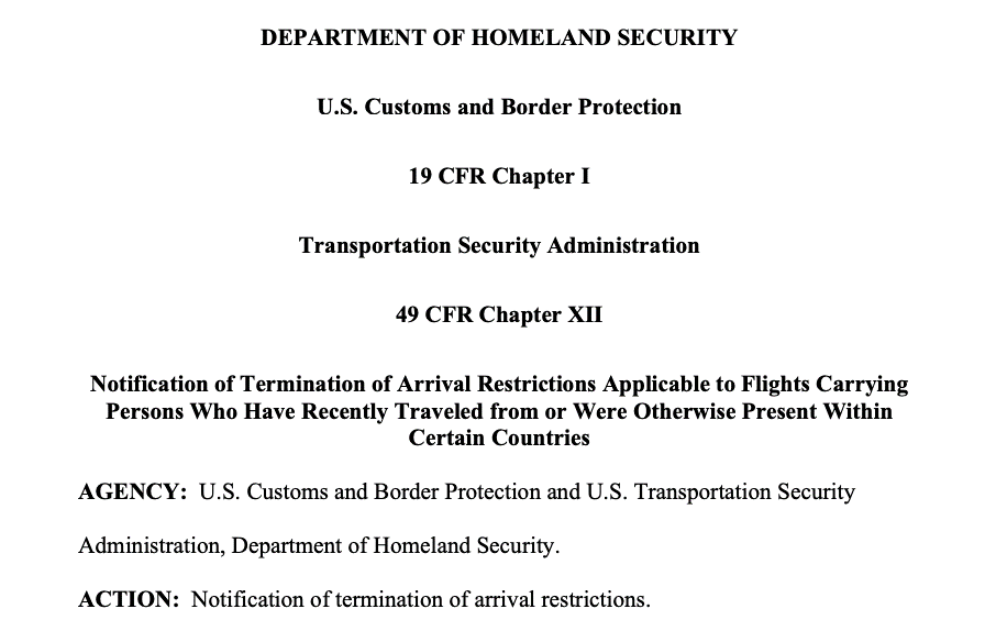 美国取消入境航班抵达限制？这是个误解！